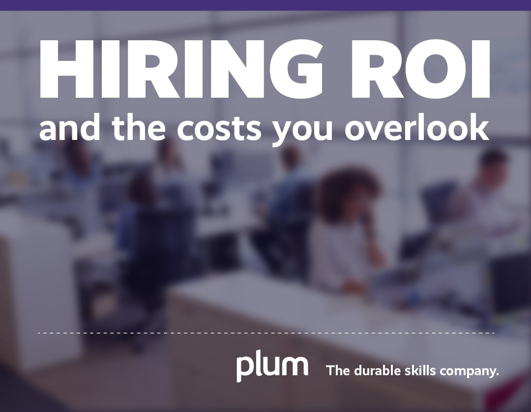 Cover for the ebook, Hiring ROI and the costs you overlook.