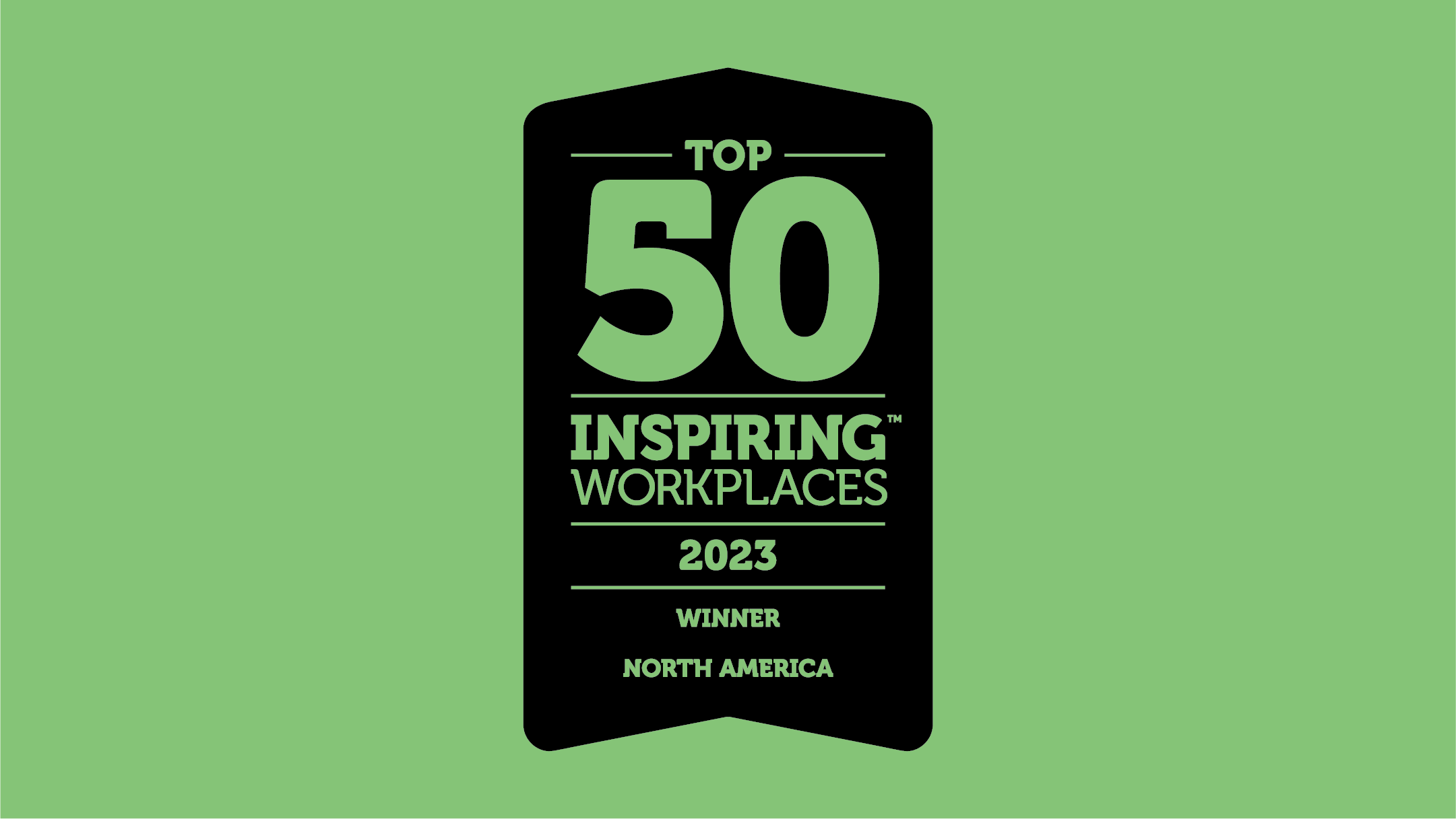 Top 50 Inspiring Workplaces Winner 2023, North America