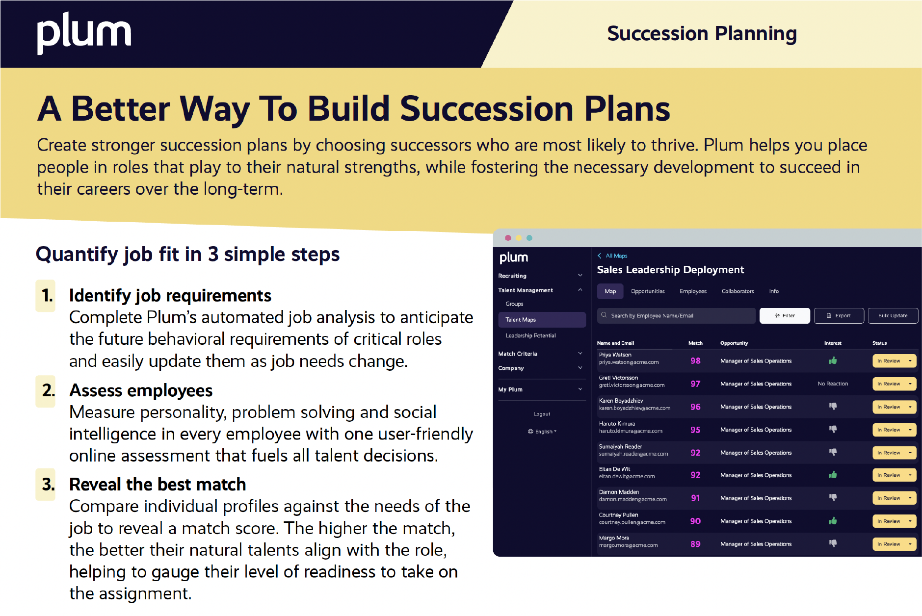 Succession Planning Brochure