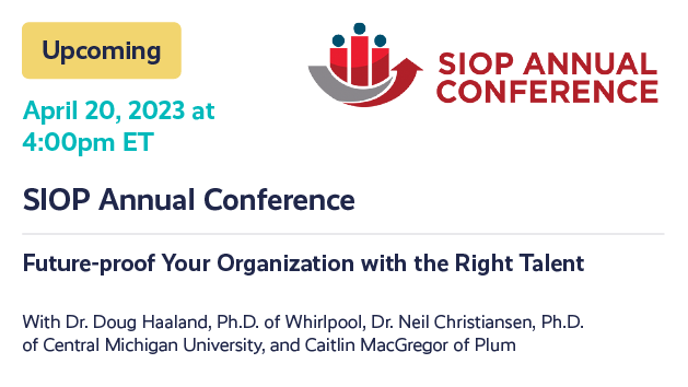 SIOP 2023 Future-proof your Organization with the Right Talent