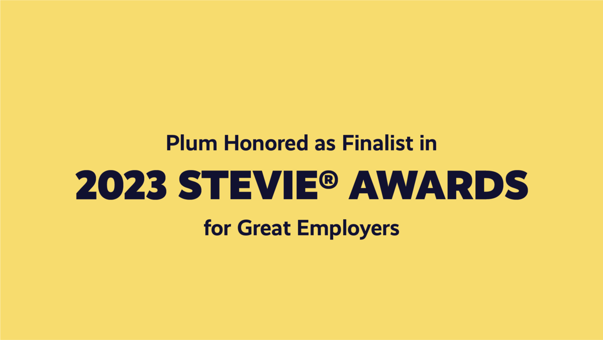 Plum Honored as Finalist in 2023 Stevie Awards for Great Employers